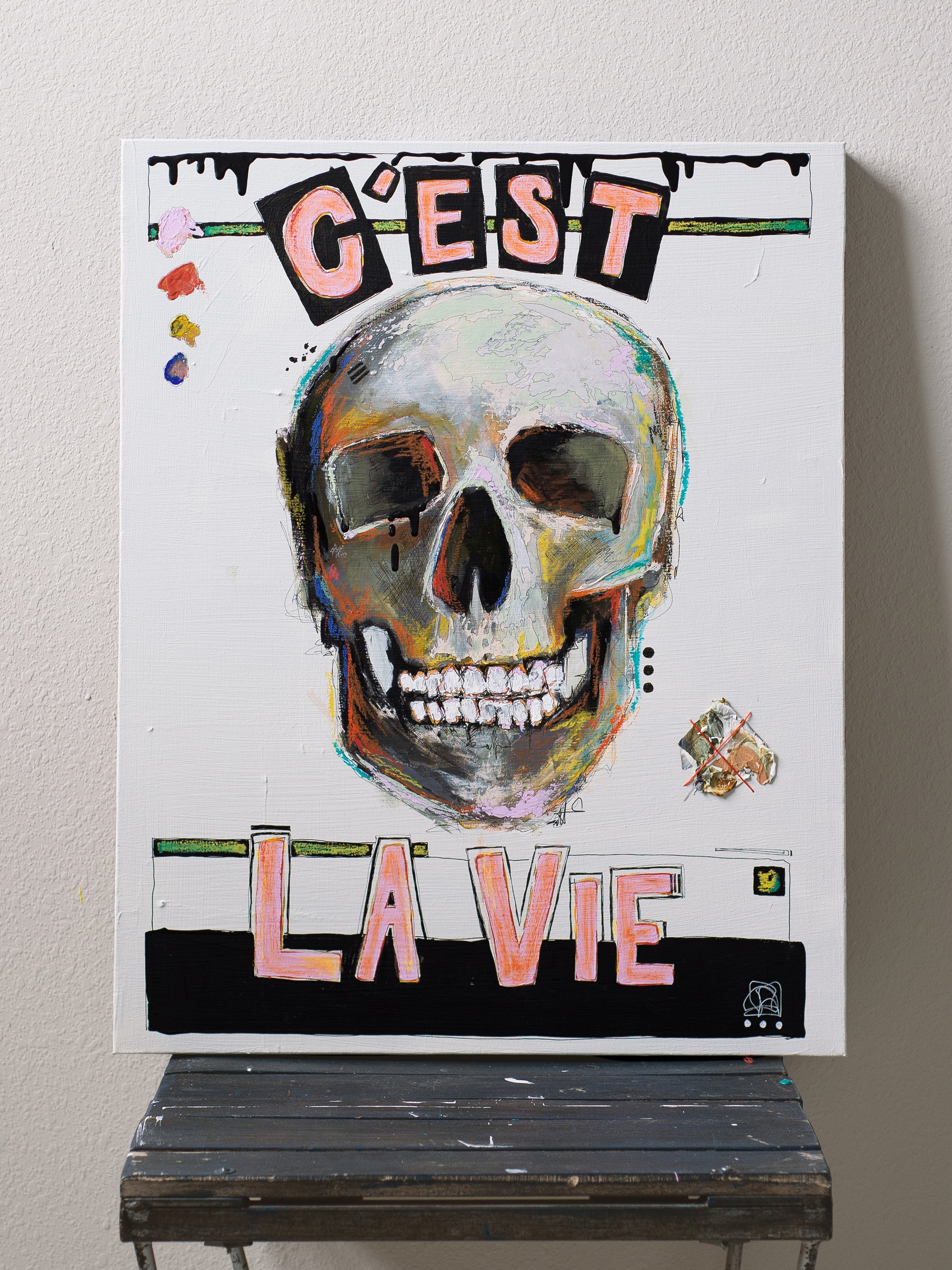 Original mixed media painting on canvas | Emerging contemporary artist Kate Jensen  | Katejjj.shop