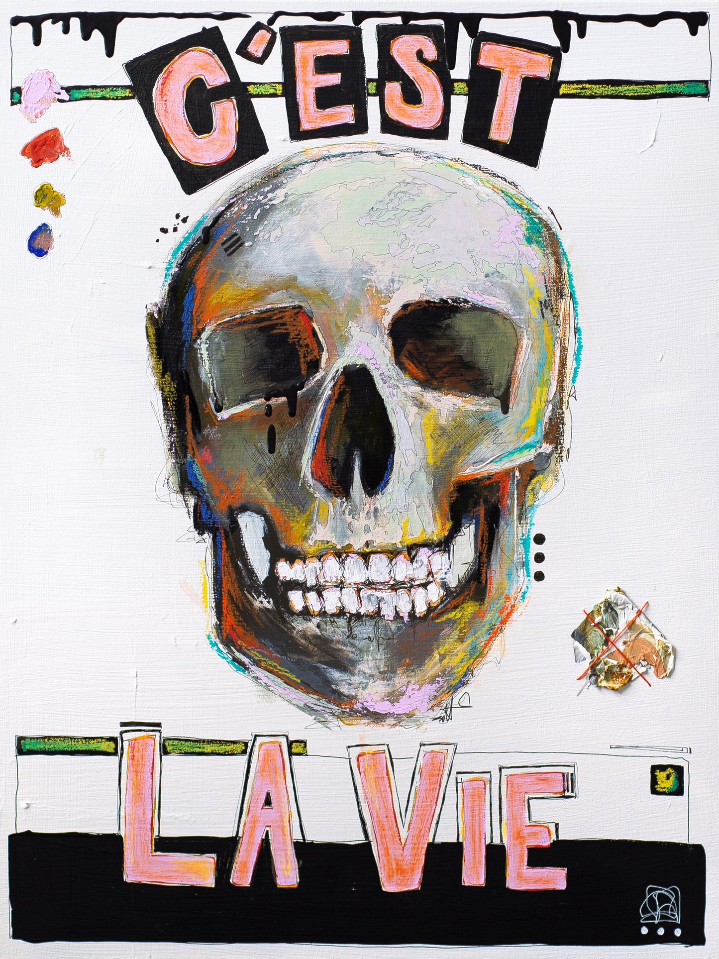 Original mixed media painting on canvas | Emerging contemporary artist Kate Jensen | Katejjj.shop