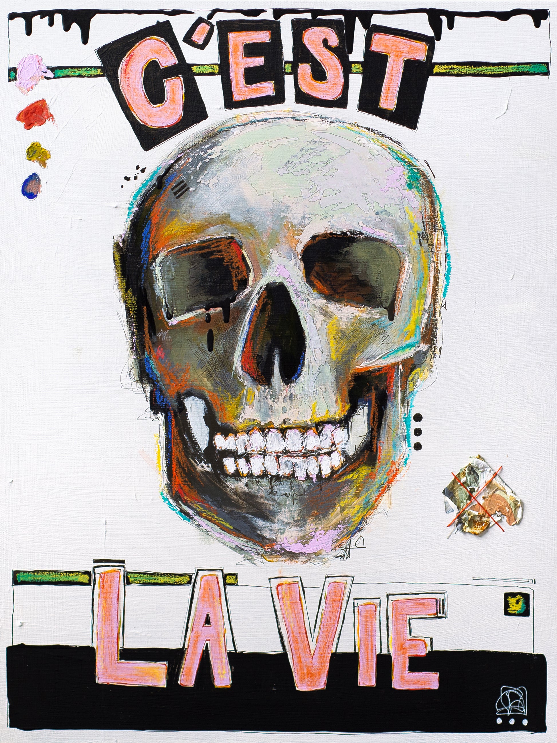 Original mixed media painting on canvas | Emerging contemporary artist Kate Jensen  | Katejjj.shop