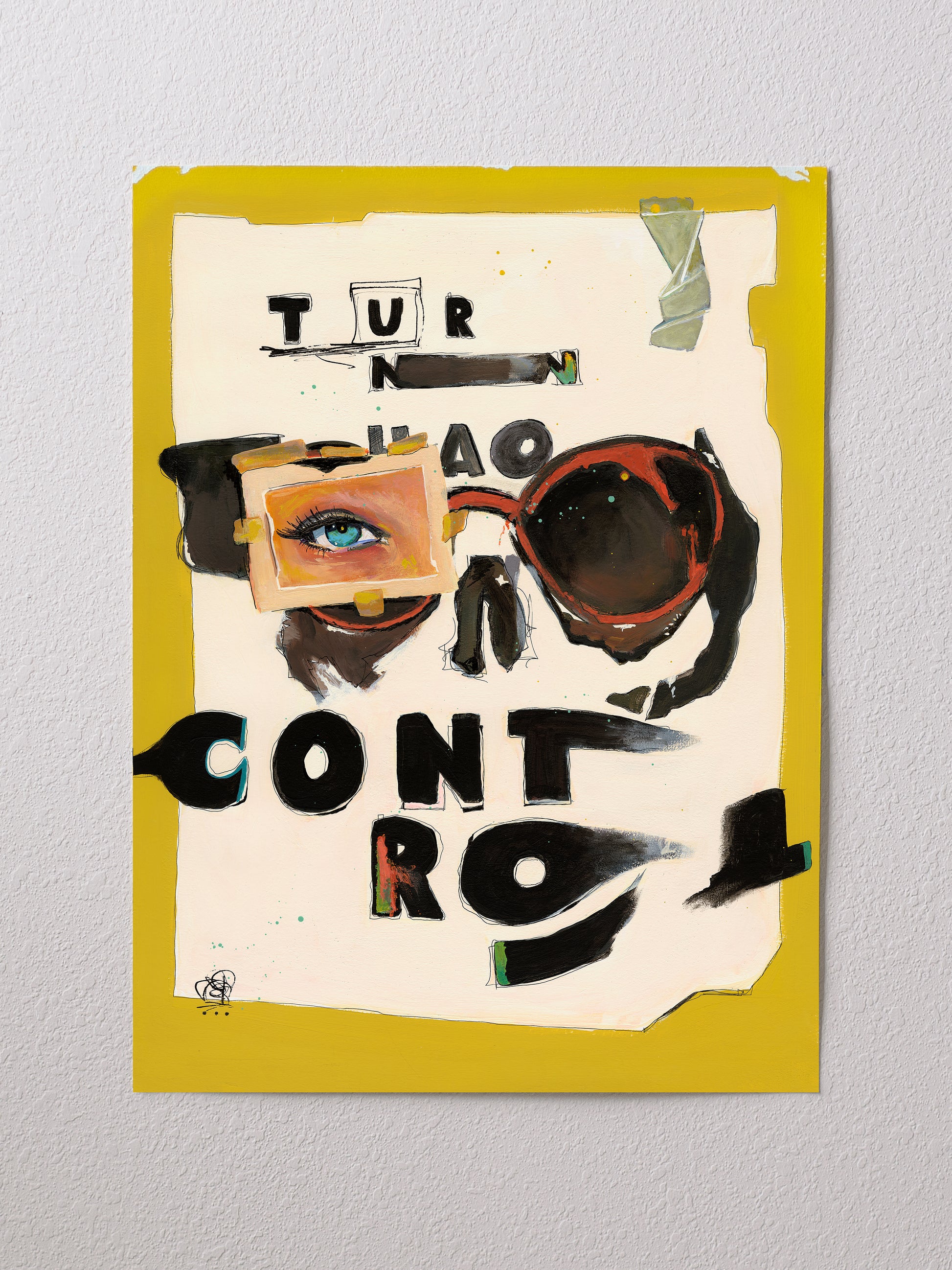 Original mixed media painting on paper | Emerging contemporary artist Kate Jensen  | Katejjj.shop