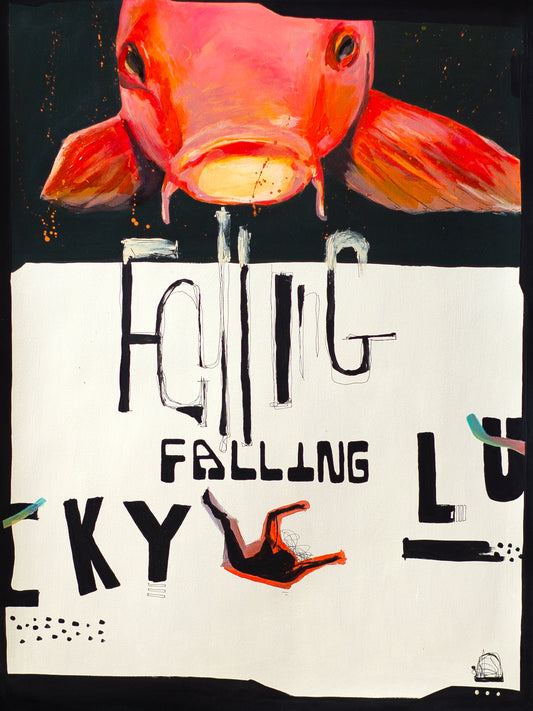 Original mixed media painting on paper | Emerging contemporary artist Kate Jensen  | Katejjj.shop