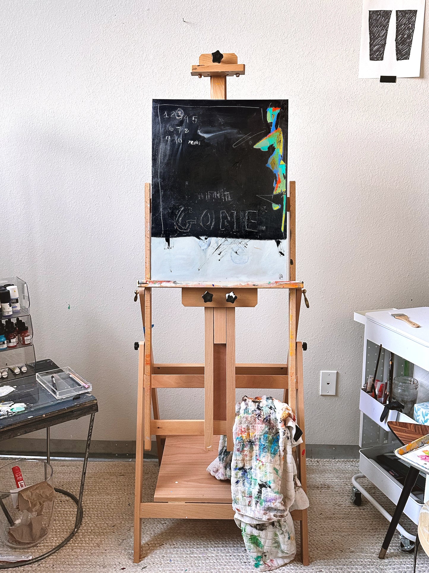 Original mixed media painting on canvas | Emerging contemporary artist Kate Jensen | Katejjj.shop