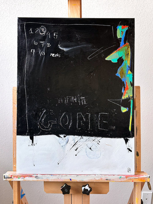 Original mixed media painting on canvas | Emerging contemporary artist Kate Jensen | Katejjj.shop