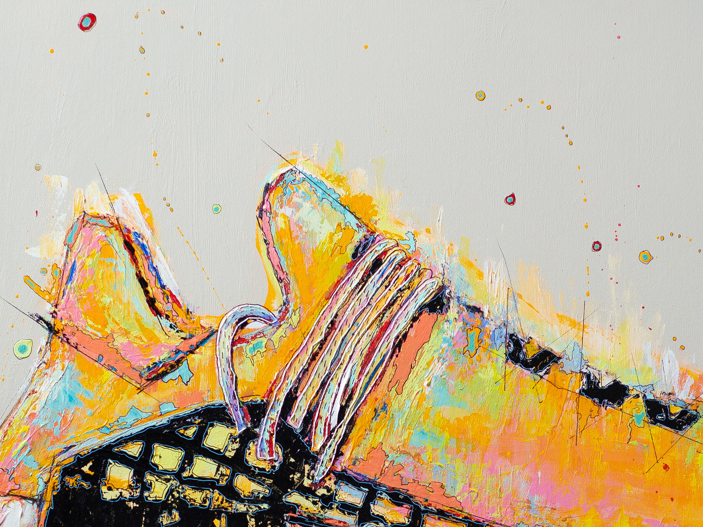 Acrylic painting on canvas of Adidas x Pharrell HU NMD | Emerging contemporary artist Kate Jensen  | Katejjj.shop