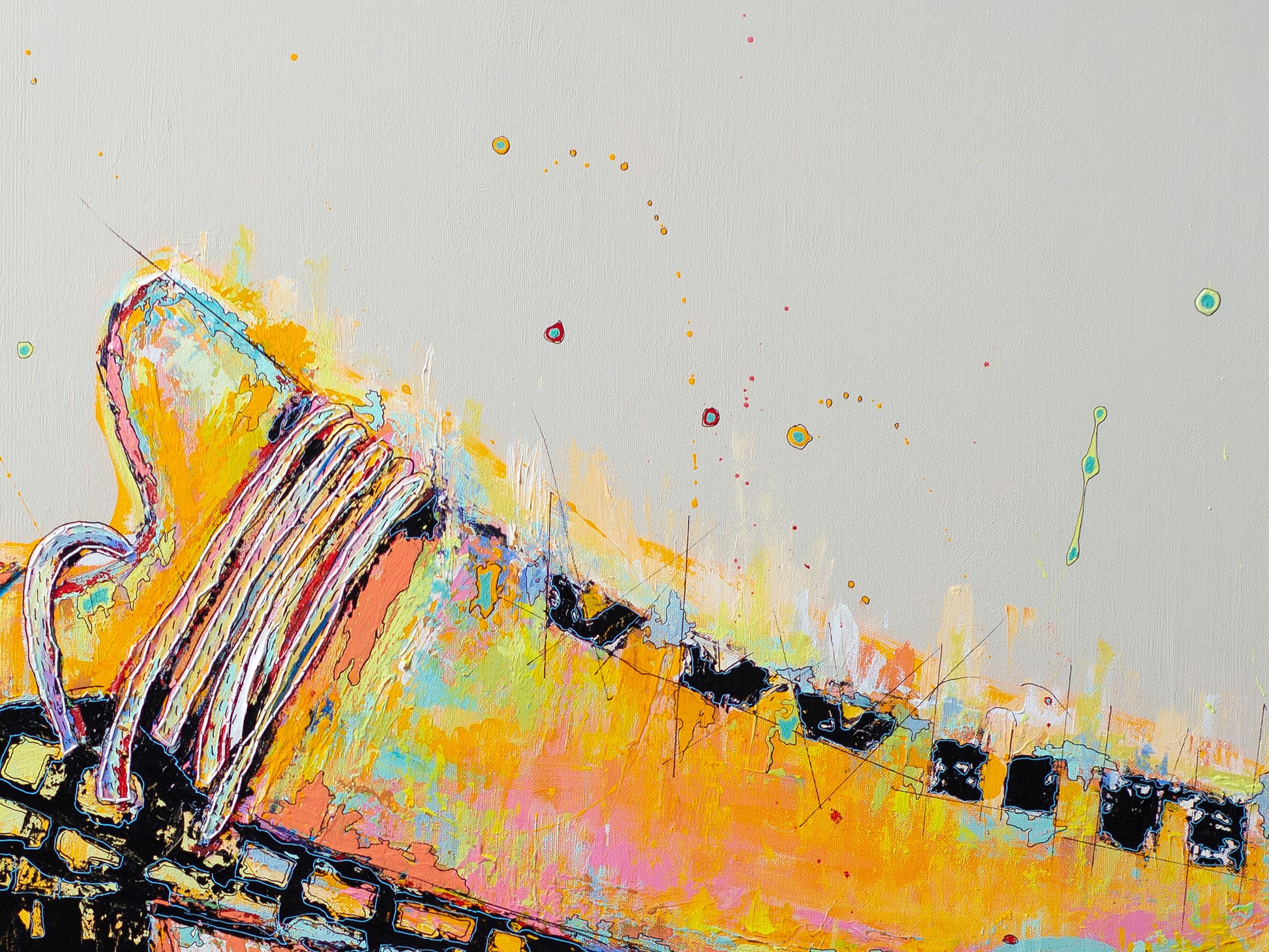 Acrylic painting on canvas of Adidas x Pharrell HU NMD | Emerging contemporary artist Kate Jensen  | Katejjj.shop