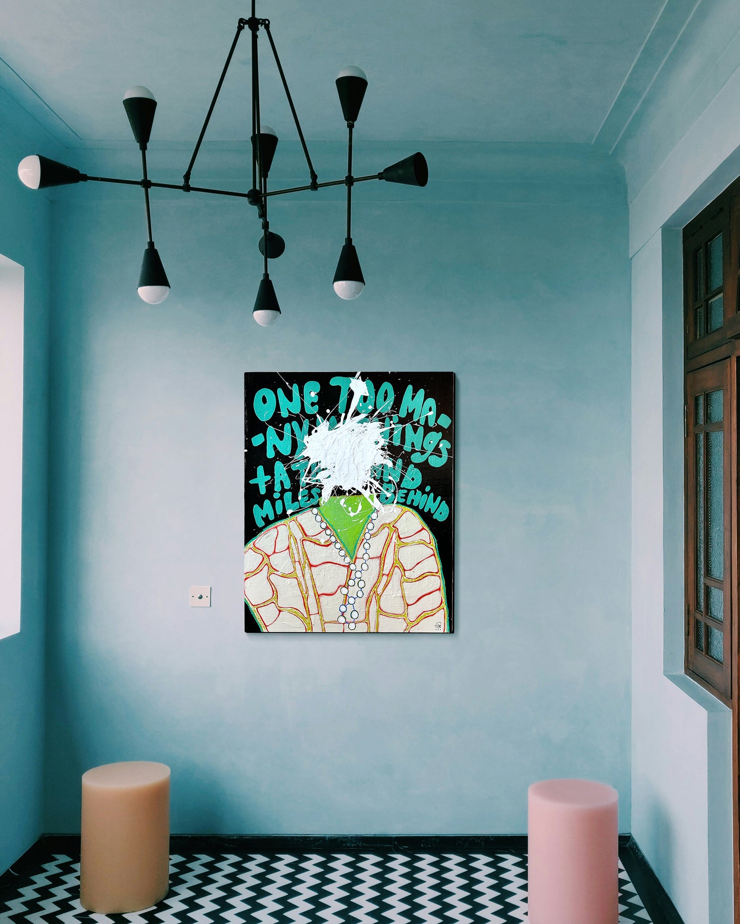 Original mixed media painting on wood | Emerging contemporary artist Kate Jensen | Katejjj.shop