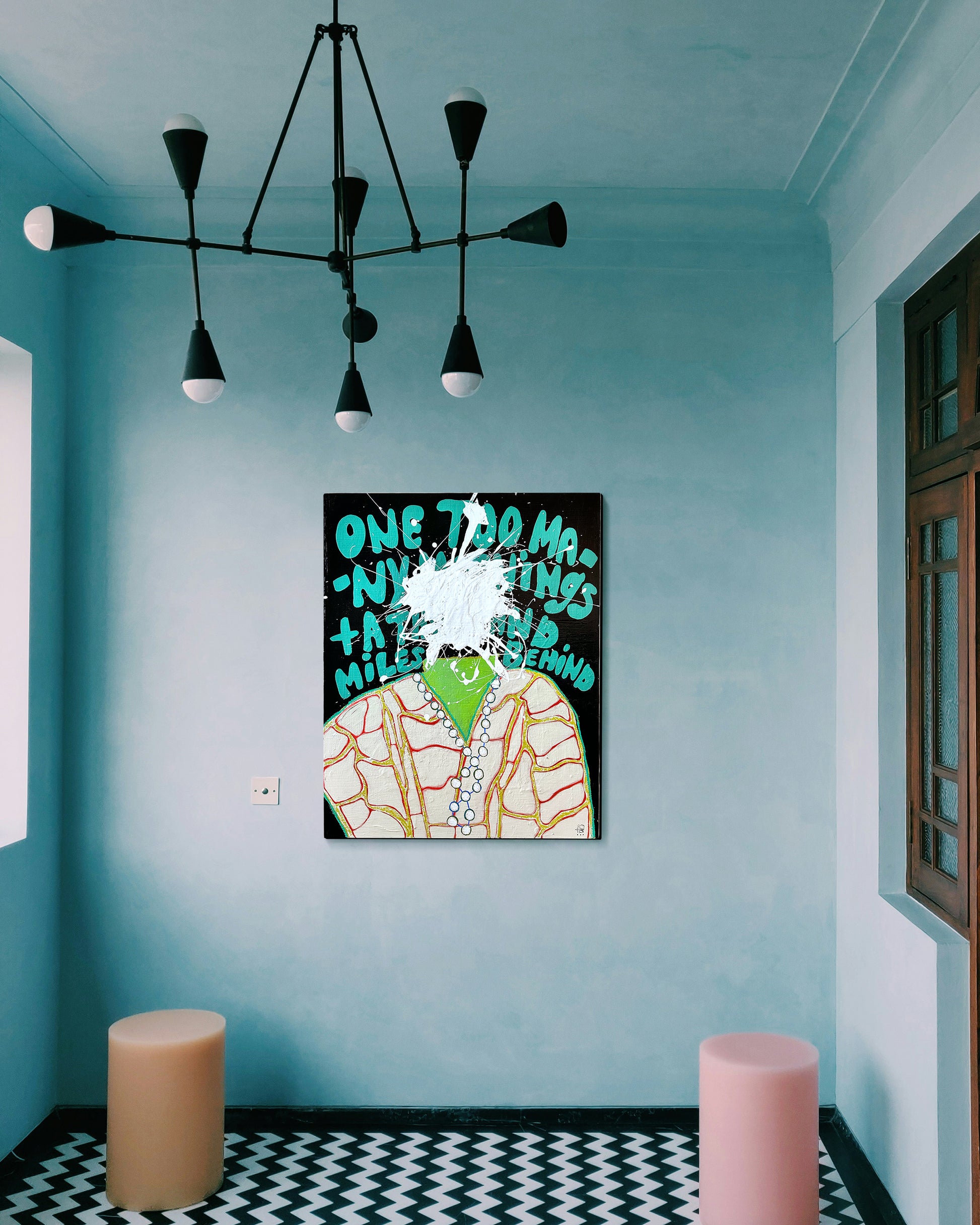 Original mixed media painting on wood | Emerging contemporary artist Kate Jensen | Katejjj.shop