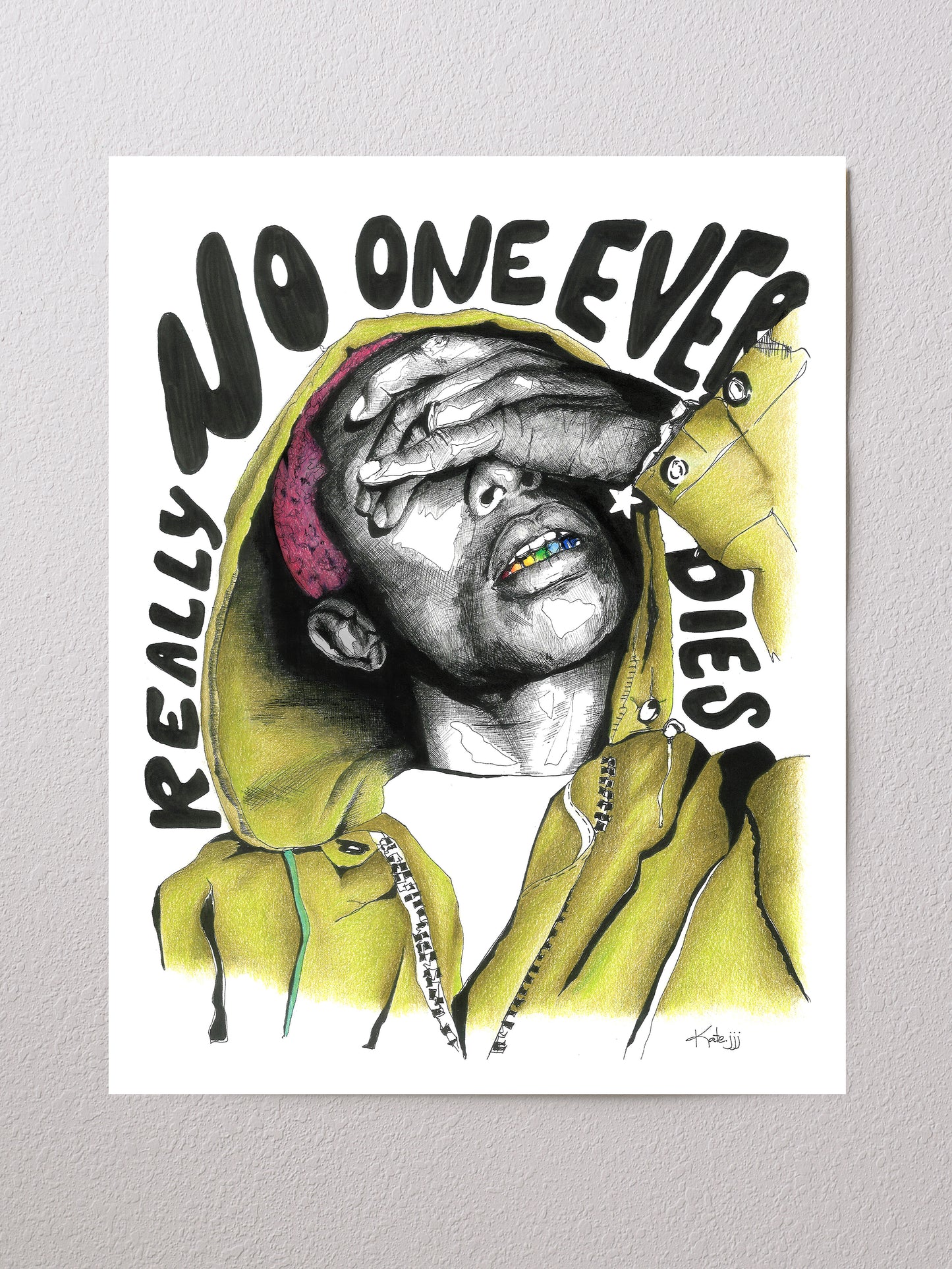 Original ink illustration on paper | Emerging contemporary artist Kate Jensen | Katejjj.shop
