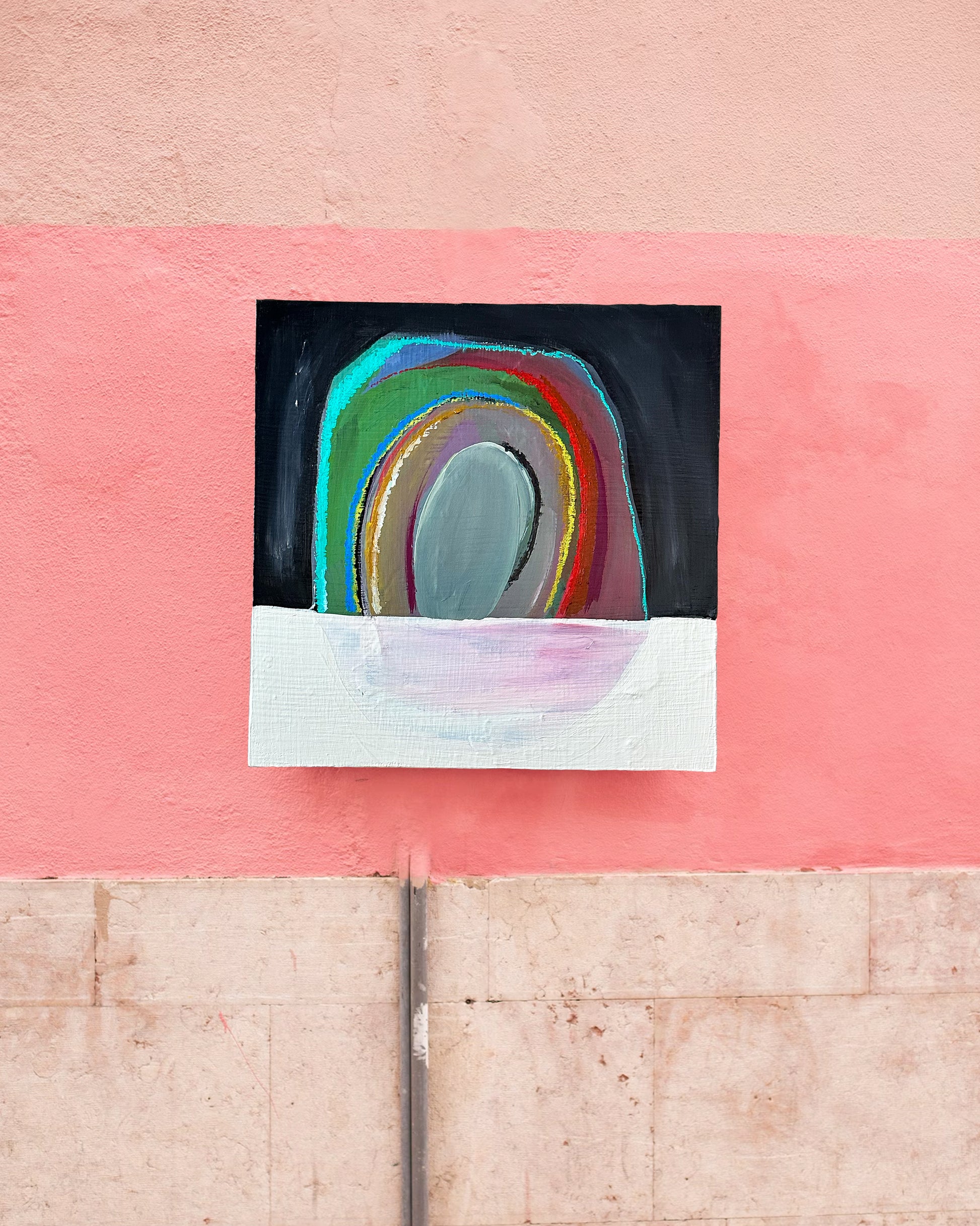 Original mixed media painting on wood | Emerging contemporary artist Kate Jensen | Katejjj.shop