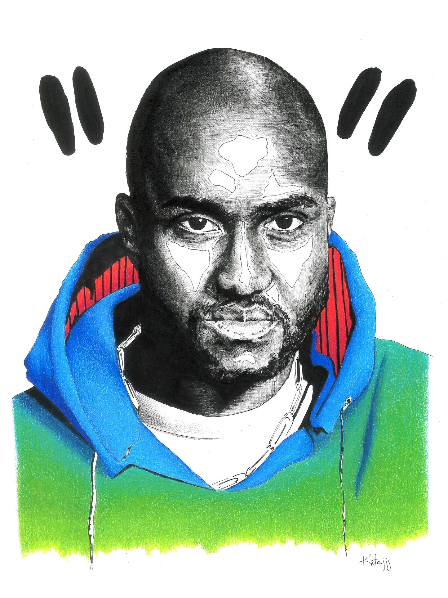 Original ink illustration on paper | Emerging contemporary artist Kate Jensen | Katejjj.shop