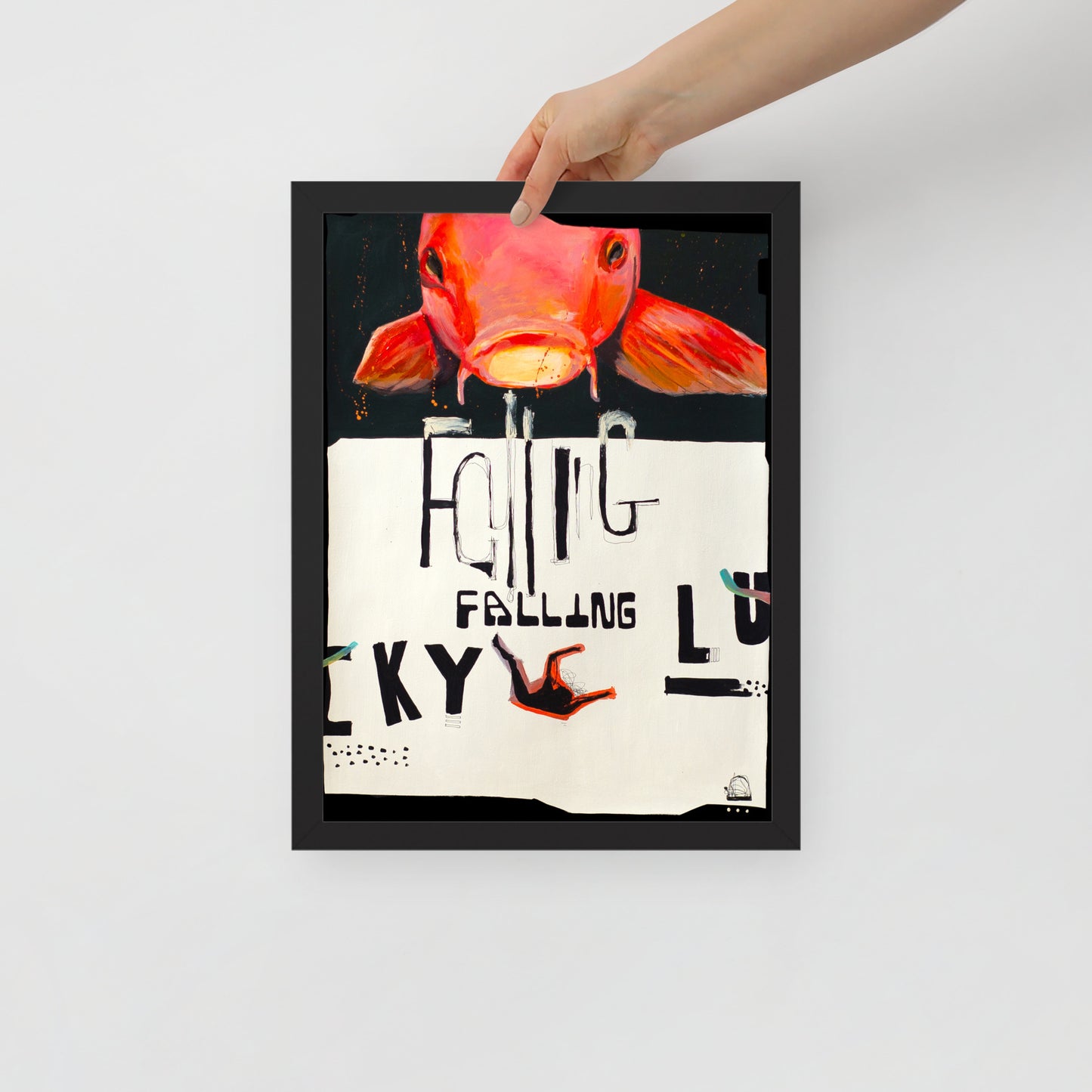 "Fine art framed print on matte paper of mixed media collage painting | Emerging contemporary artist Kate Jensen | Katejjj.shop"