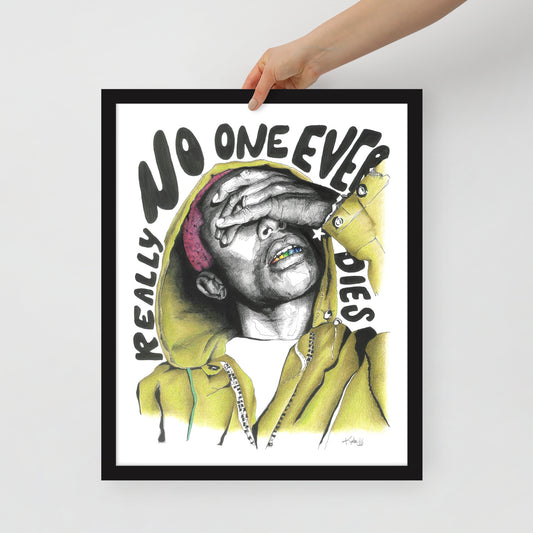 "Fine art framed print on matte paper of Pharrell Williams illustration | Emerging contemporary artist Kate Jensen  | Katejjj.shop"