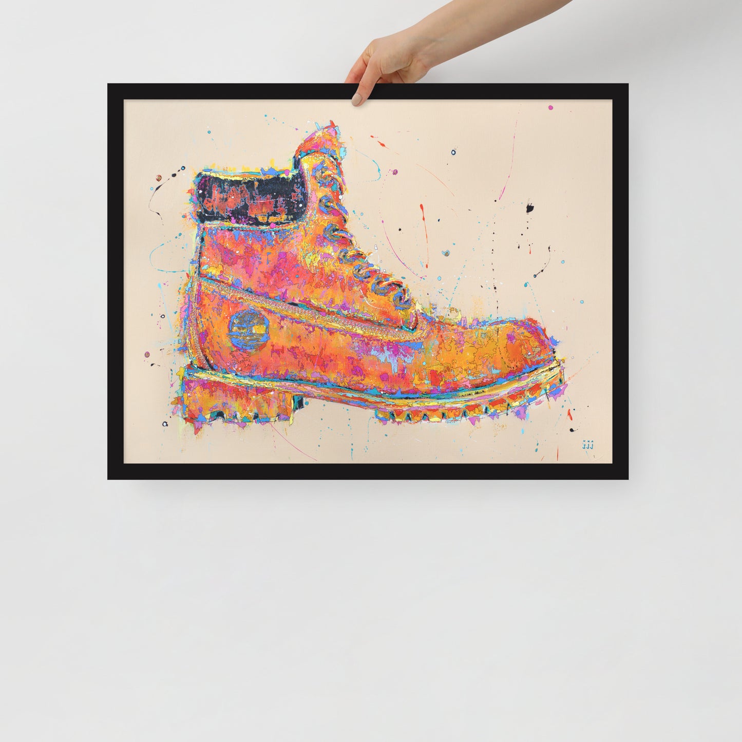 "Fine art framed print on matte paper of Timberland acrylic painting | Emerging contemporary artist Kate Jensen | Katejjj.shop"