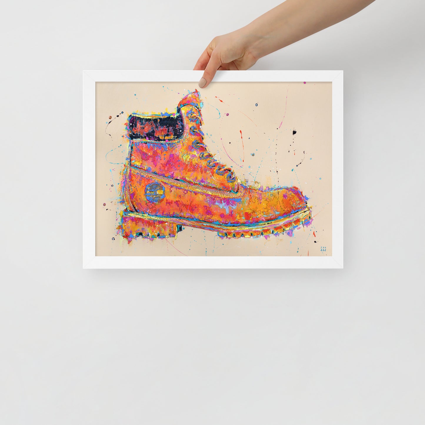 "Fine art framed print on matte paper of Timberland acrylic painting | Emerging contemporary artist Kate Jensen | Katejjj.shop"
