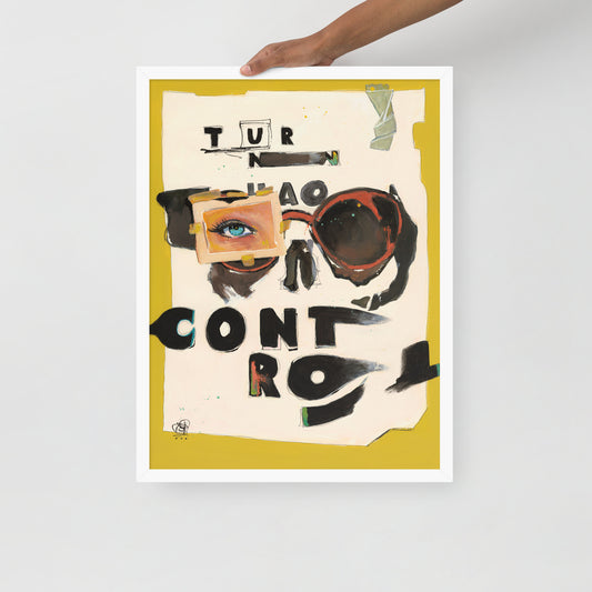 "Fine art framed print on matte paper of mixed media collage painting | Emerging contemporary artist Kate Jensen  | Katejjj.shop"