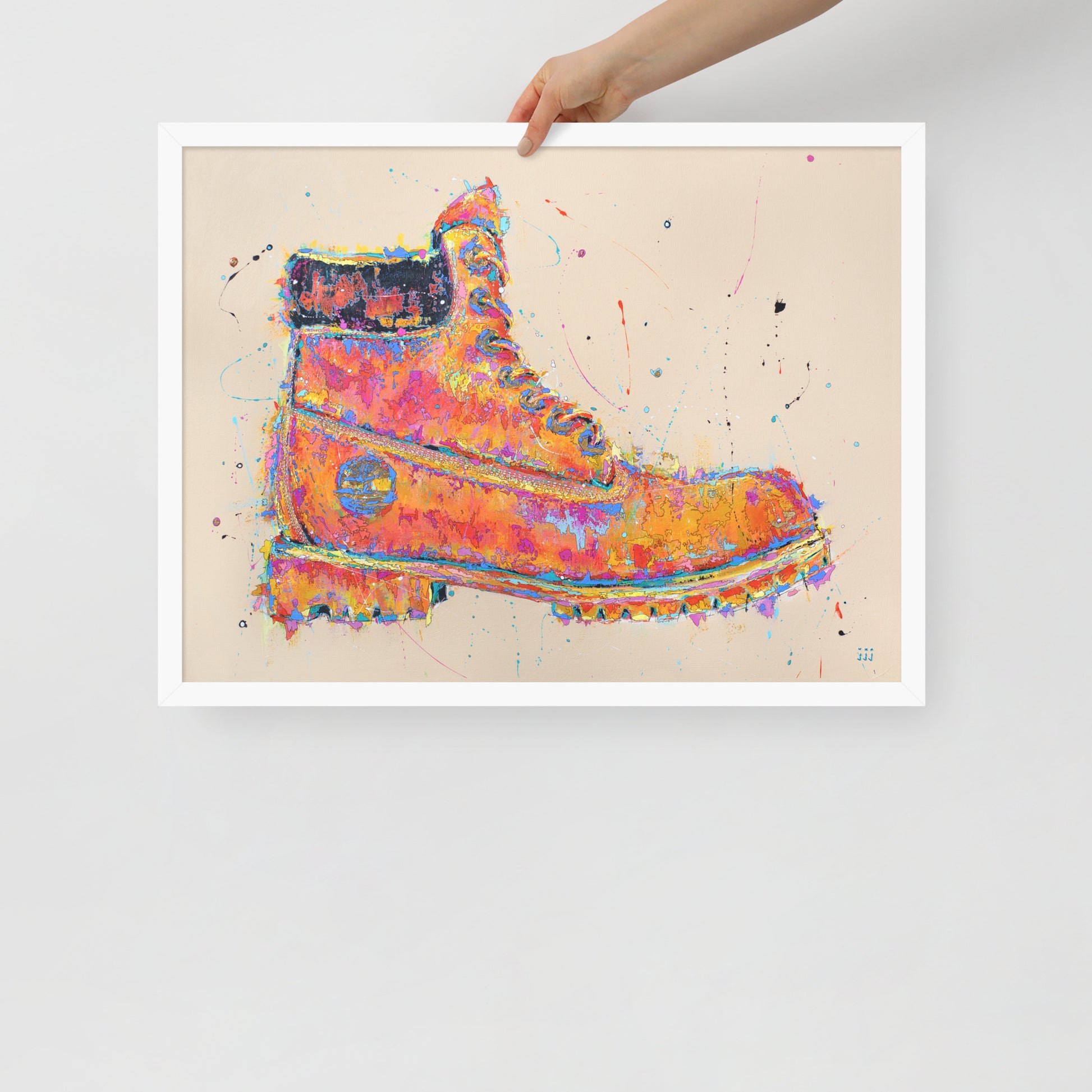 "Fine art framed print on matte paper of Timberland acrylic painting | Emerging contemporary artist Kate Jensen  | Katejjj.shop"