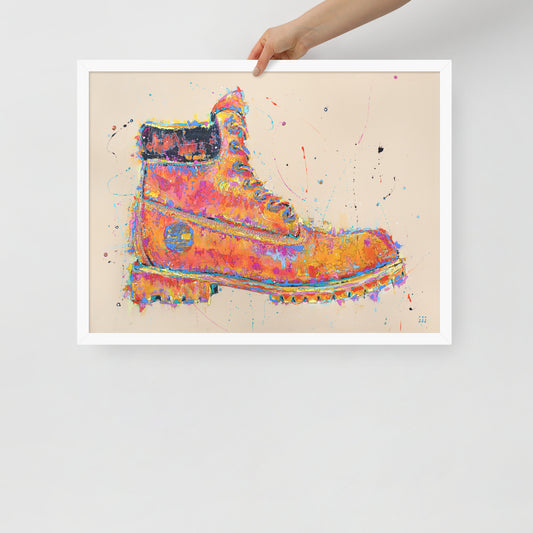 "Fine art framed print on matte paper of Timberland acrylic painting | Emerging contemporary artist Kate Jensen  | Katejjj.shop"