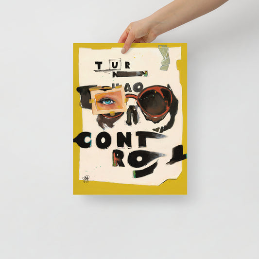 "Fine art print on matte paper of mixed media collage painting | Emerging contemporary artist Kate Jensen  | Katejjj.shop"