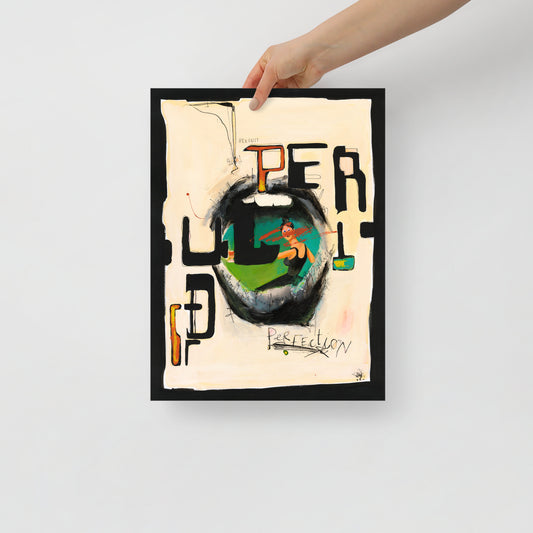 "Fine art print on matte paper of mixed media collage painting | Emerging contemporary artist Kate Jensen  | Katejjj.shop"