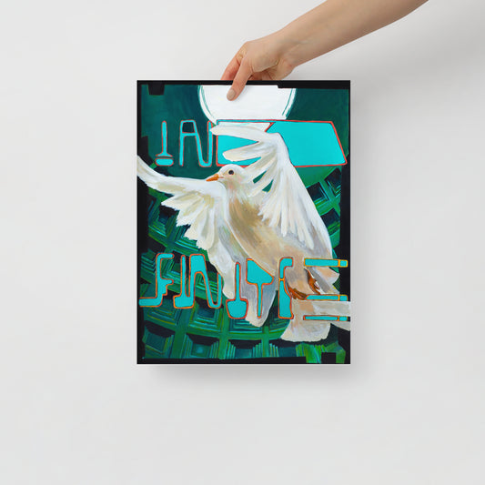 "Fine art print on matte paper of mixed media collage painting | Emerging contemporary artist Kate Jensen  | Katejjj.shop"