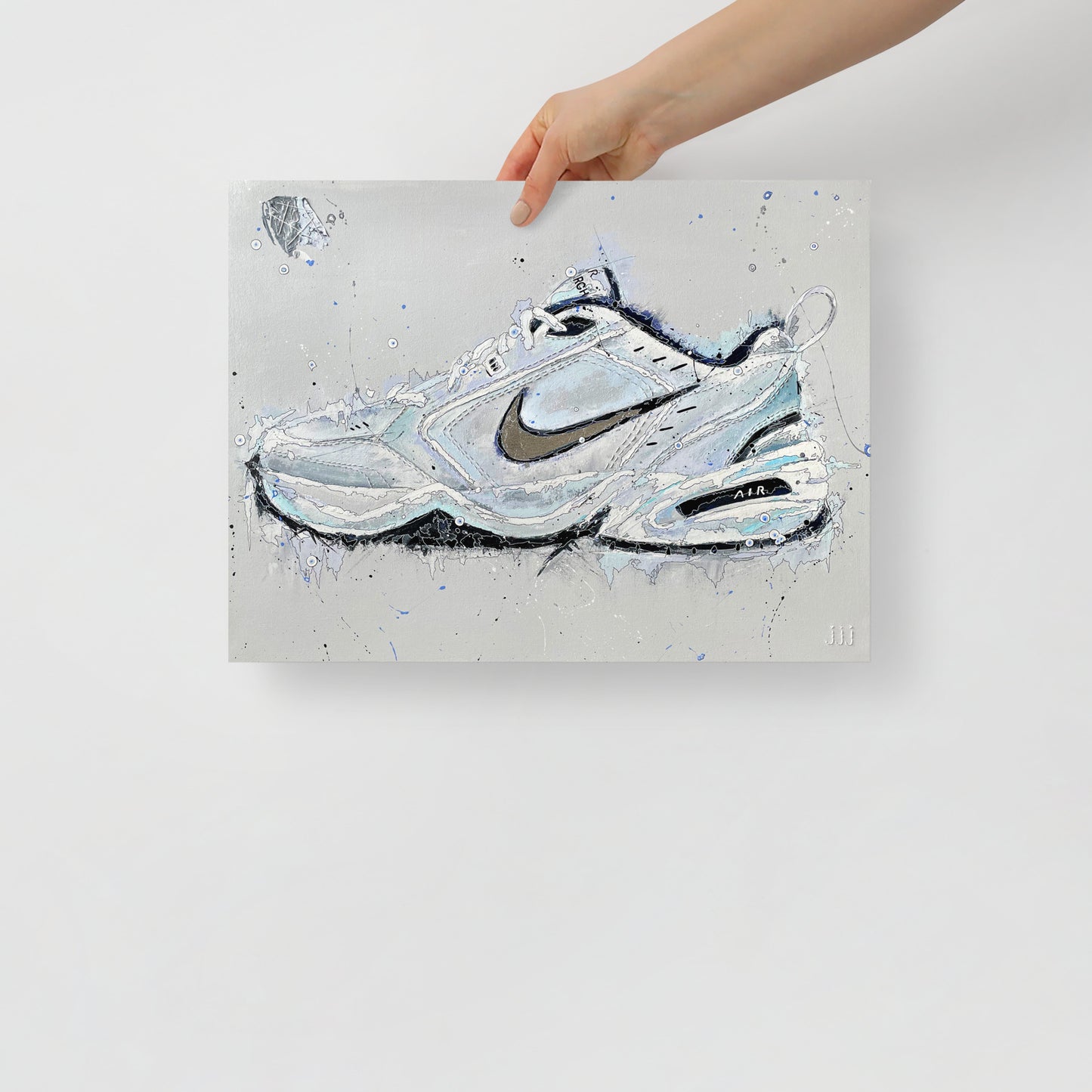 "Fine art print on matte paper of Nike Monarch acrylic painting | Emerging contemporary artist Kate Jensen | Katejjj.shop"