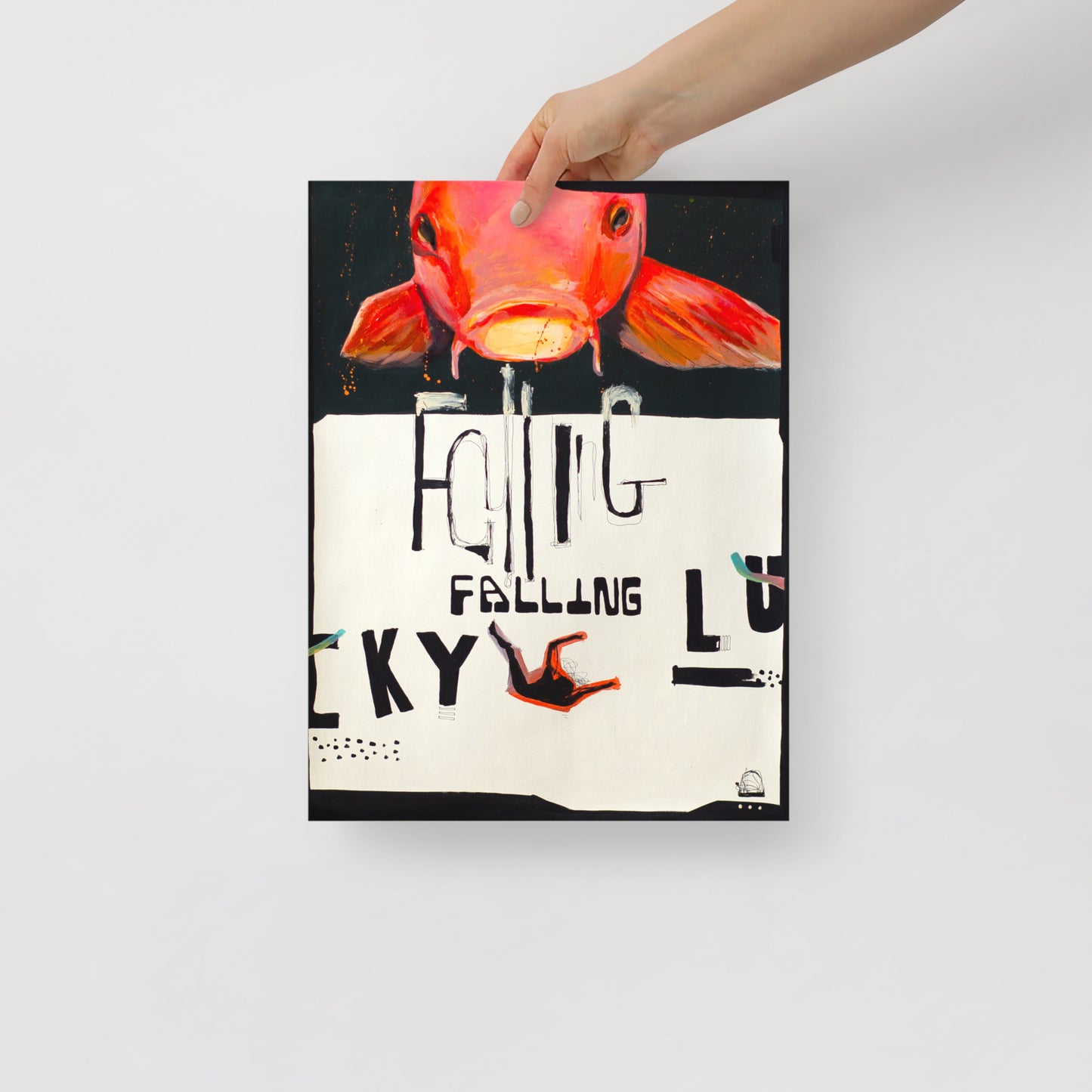 "Fine art print on matte paper of mixed media collage painting | Emerging contemporary artist Kate Jensen | Katejjj.shop"