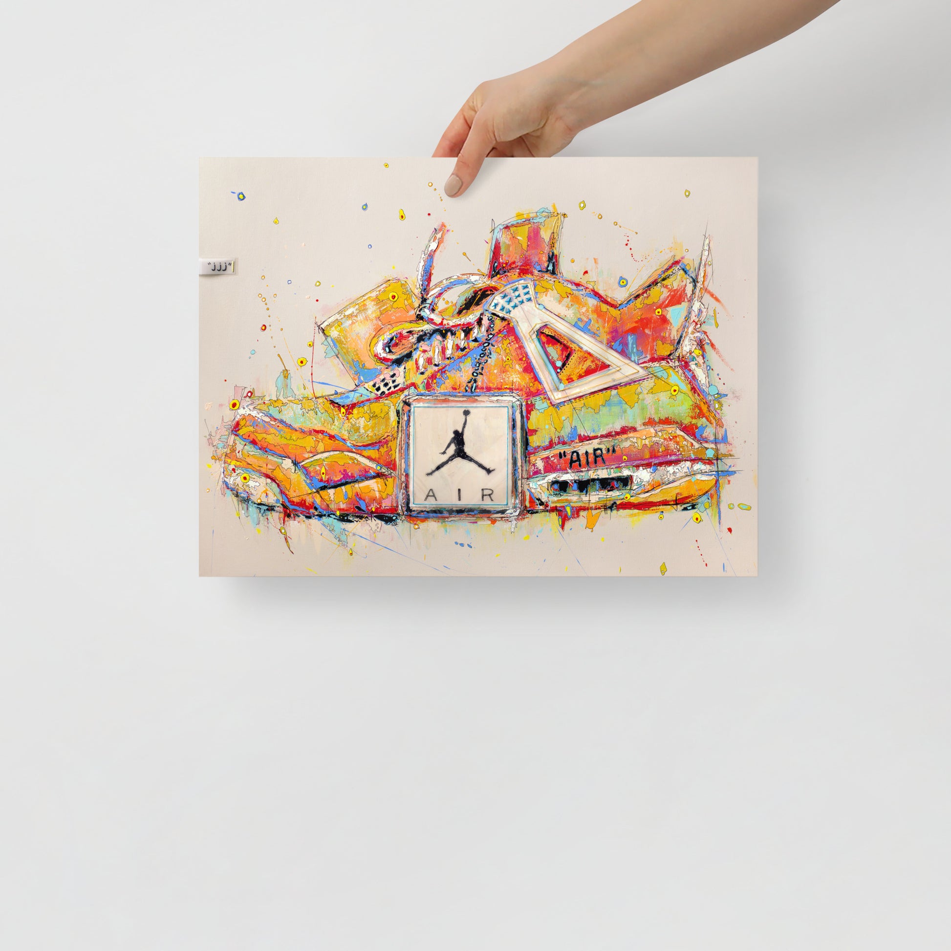 "Fine art print on matte paper of Air Jordan "Sail" painting | Emerging contemporary artist Kate Jensen  | Katejjj.shop"