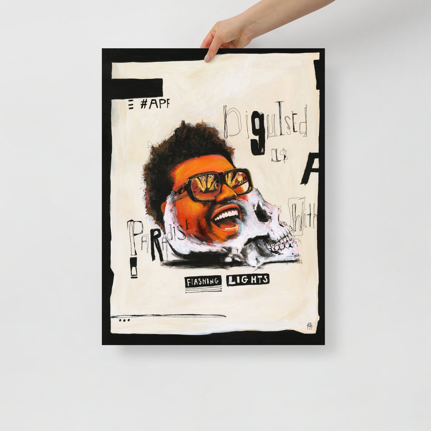 "Fine art print on matte paper of mixed media collage painting | Emerging contemporary artist Kate Jensen | Katejjj.shop"