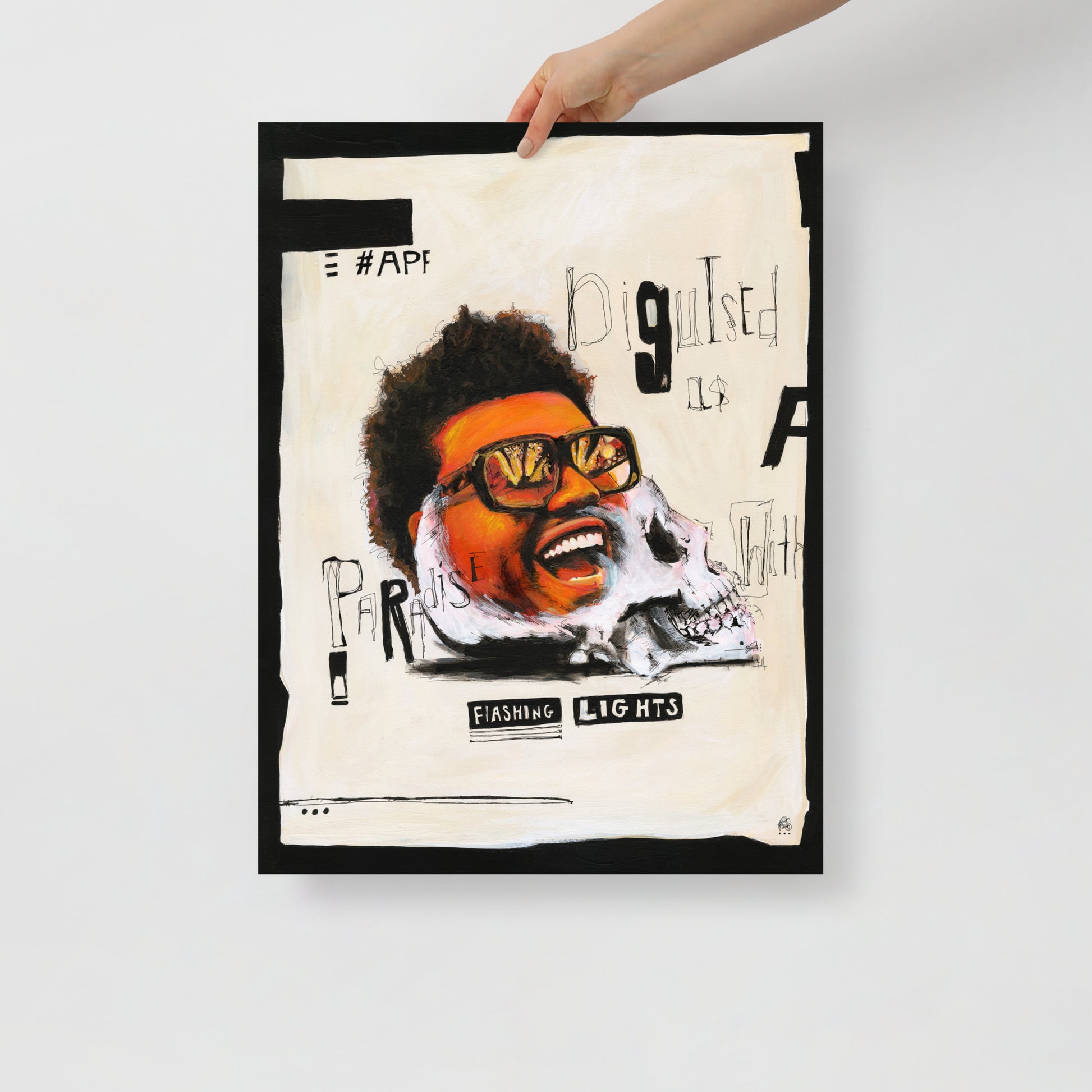 "Fine art print on matte paper of mixed media collage painting | Emerging contemporary artist Kate Jensen  | Katejjj.shop"