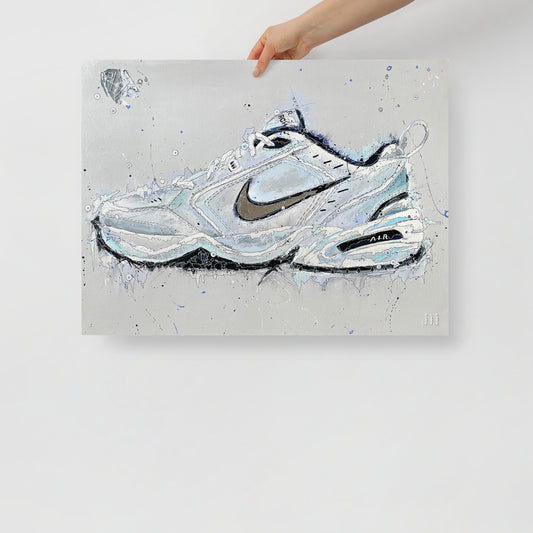 "Fine art print on matte paper of Nike Monarch acrylic painting | Emerging contemporary artist Kate Jensen  | Katejjj.shop"