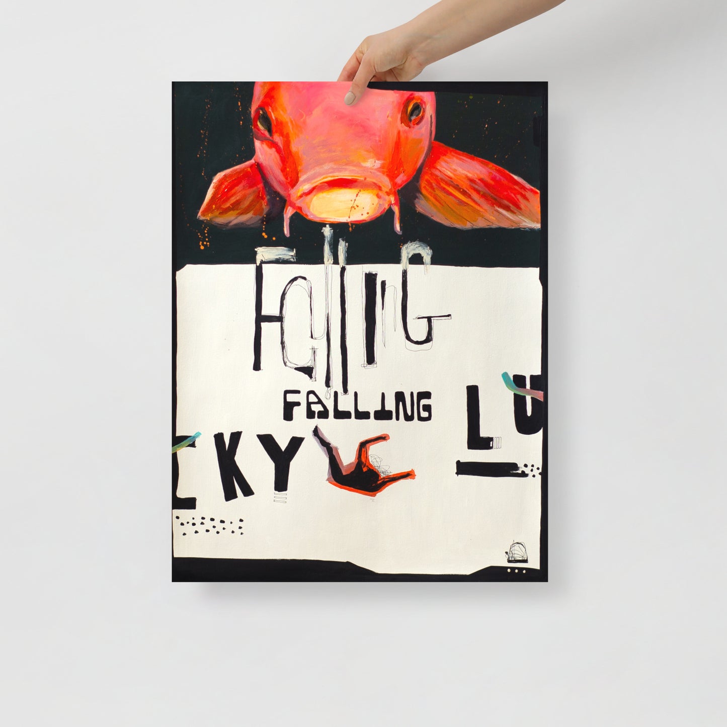 "Fine art print on matte paper of mixed media collage painting | Emerging contemporary artist Kate Jensen | Katejjj.shop"