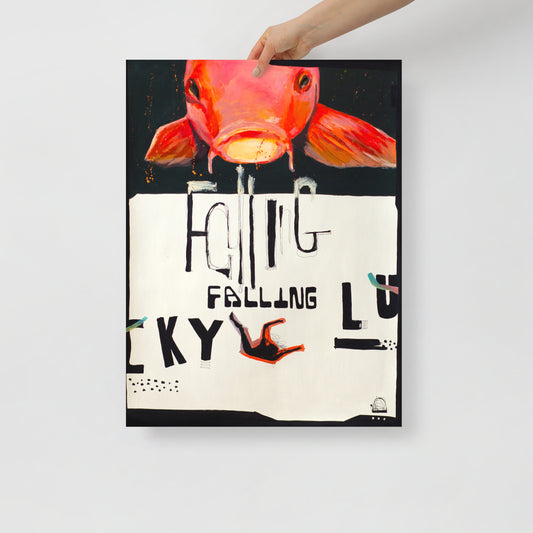 "Fine art print on matte paper of mixed media collage painting | Emerging contemporary artist Kate Jensen  | Katejjj.shop"
