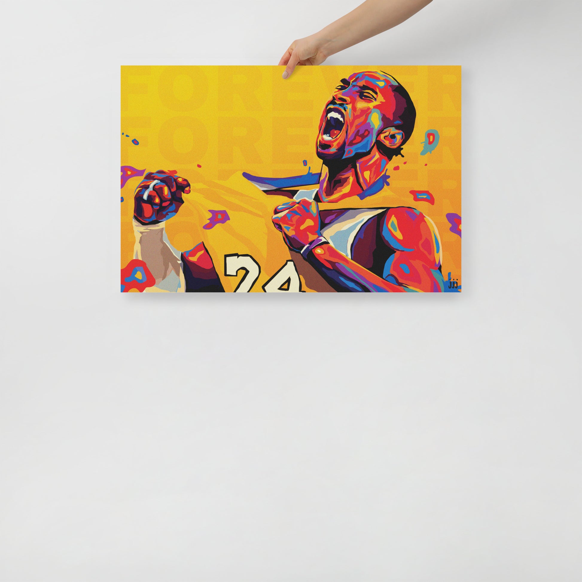 "Fine art print on matte paper of digital Kobe Bryant illustration | Emerging contemporary artist Kate Jensen  | Katejjj.shop"