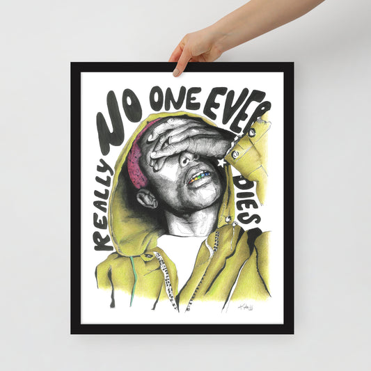  "Fine art framed print on matte paper of Pharrell Williams illustration | Emerging contemporary artist Kate Jensen  | Katejjj.shop"