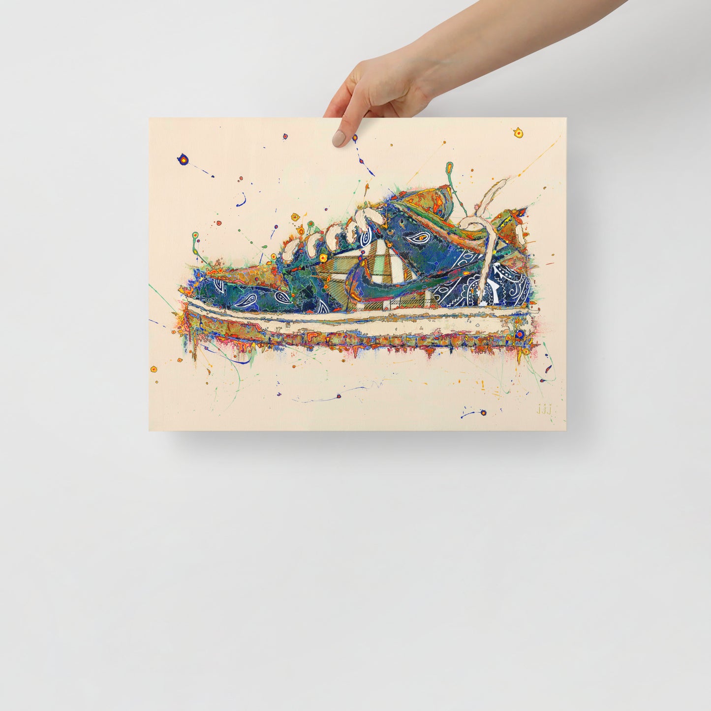  "Fine art print on matte paper of Nike x Travis Scott SB Dunk Low acrylic painting | Emerging contemporary artist Kate Jensen  | Katejjj.shop"